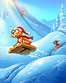 Down Hill Race Badge - Word Whomp Down Hill Race Badge - Word Whomp