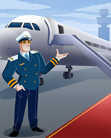 Welcoming Captain Badge - First Class Solitaire HD Welcoming Captain Badge - First Class Solitaire HD