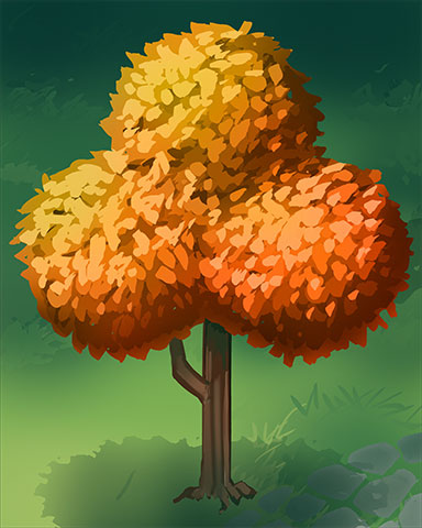 Orange Sherbut Tree Badge - Solitaire Gardens Orange Sherbut Tree Badge - Solitaire Gardens