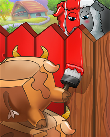Painted Sheep Badge - Stack'em HD Painted Sheep Badge - Stack'em HD
