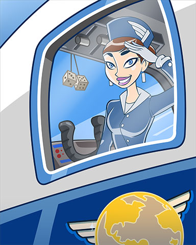 Perfect Flight Badge - Jet Set Solitaire Perfect Flight Badge - Jet Set Solitaire