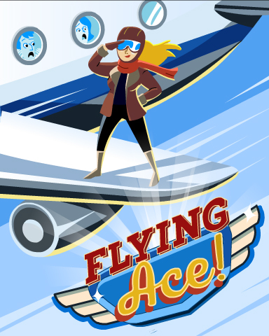 Just Wingin' It Badge - Jet Set Solitaire Just Wingin' It Badge - Jet Set Solitaire