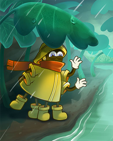Staying Dry Badge - Rainy Day Spider Solitaire HD Staying Dry Badge - Rainy Day Spider Solitaire HD