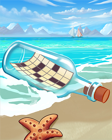 Crossword In A Bottle Badge - Crossword Cove HD Crossword In A Bottle Badge - Crossword Cove HD