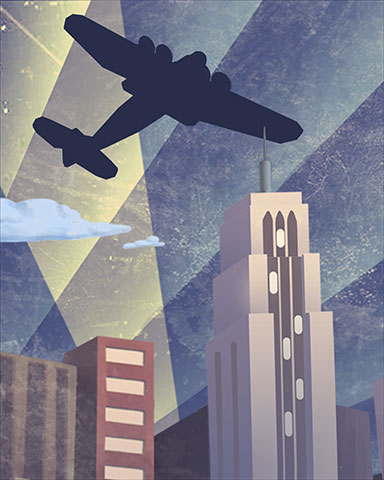 Flying Over New York Badge - World Class Solitaire HD Flying Over New York Badge - World Class Solitaire HD