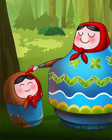 Matryoshka Makeover Badge - Trizzle Matryoshka Makeover Badge - Trizzle