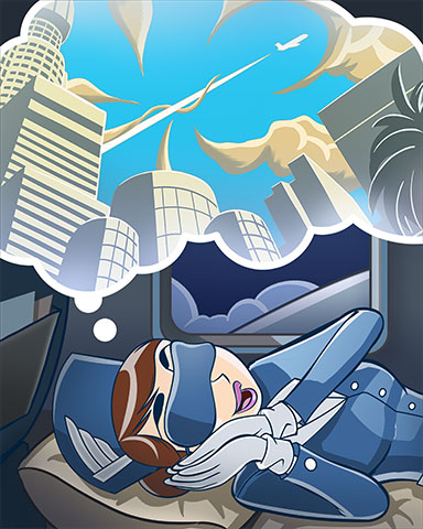 Sky-High Dreams Badge - Jet Set Solitaire Sky-High Dreams Badge - Jet Set Solitaire