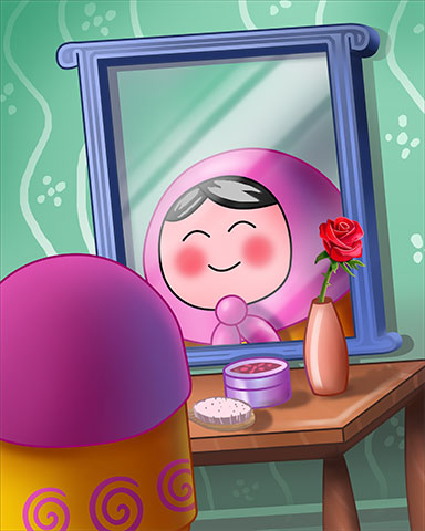 Rosy Reflection Badge - Trizzle Rosy Reflection Badge - Trizzle