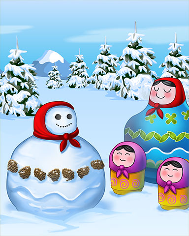 Snow Doll Badge - Trizzle Snow Doll Badge - Trizzle