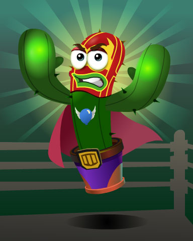 Luchador Spike Badge - Poppit!™ HD Luchador Spike Badge - Poppit!™ HD