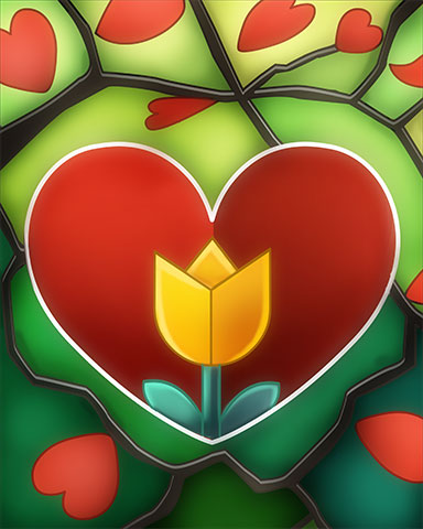 Flowering Hearts Badge - Solitaire Gardens Flowering Hearts Badge - Solitaire Gardens