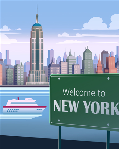 See You In New York Badge - Cross Country Adventure See You In New York Badge - Cross Country Adventure