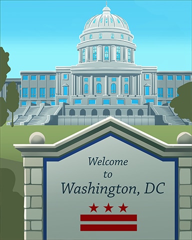 Welcome To Washington D.C. Badge - Cross Country Adventure Welcome To Washington D.C. Badge - Cross Country Adventure