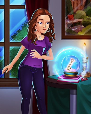 Crystal Ball Claire Badge - Claire Hart: Secret In The Shadows