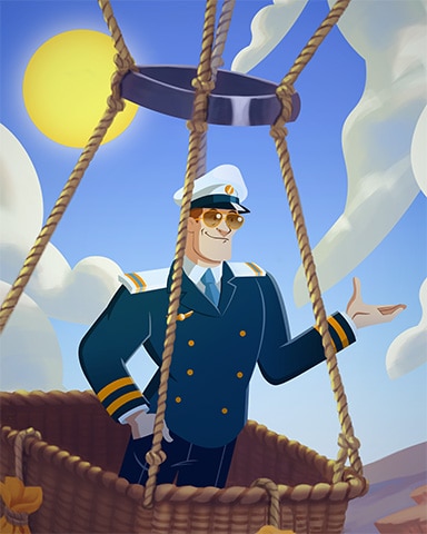 First Class Balloon Ride Badge - First Class Solitaire HD First Class Balloon Ride Badge - First Class Solitaire HD
