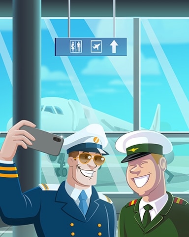 Pilot Selfie Badge - First Class Solitaire HD Pilot Selfie Badge - First Class Solitaire HD