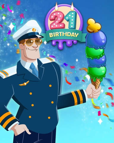 Ice Cream Captain Badge - First Class Solitaire HD Ice Cream Captain Badge - First Class Solitaire HD