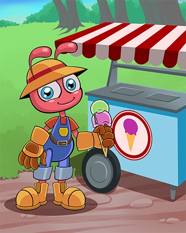 Ice Cream Cart Badge - Garden Blast Ice Cream Cart Badge - Garden Blast