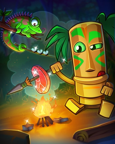 Steaks With Tiki Badge - Jungle Gin HD Steaks With Tiki Badge - Jungle Gin HD