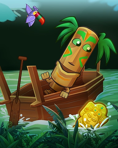 Saving Treasure Badge - Jungle Gin HD Saving Treasure Badge - Jungle Gin HD