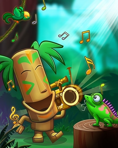 Tiki Beats Badge - Jungle Gin HD Tiki Beats Badge - Jungle Gin HD