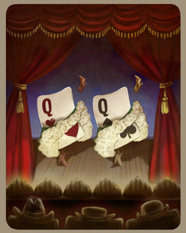 Queens Of The Stage Badge - Double Deuce Poker HD Queens Of The Stage Badge - Double Deuce Poker HD