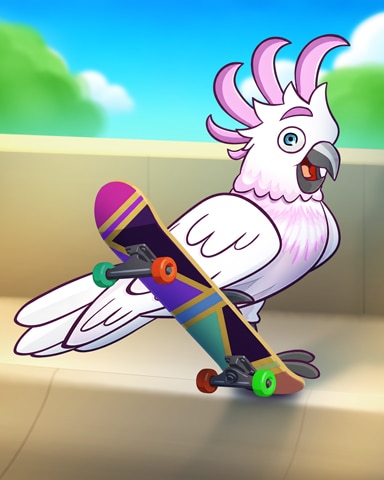 Skate Bird Badge - Mahjong Sanctuary Skate Bird Badge - Mahjong Sanctuary