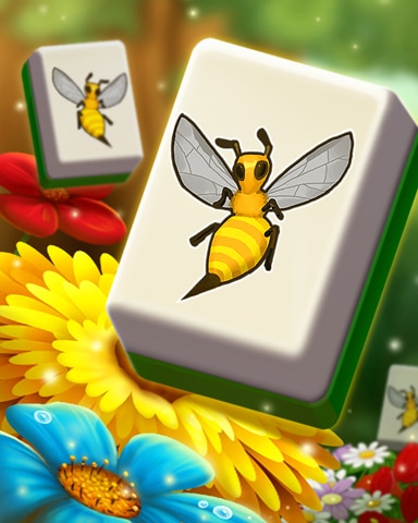 Busy Bee Tiles Badge - Mahjong Safari HD Busy Bee Tiles Badge - Mahjong Safari HD
