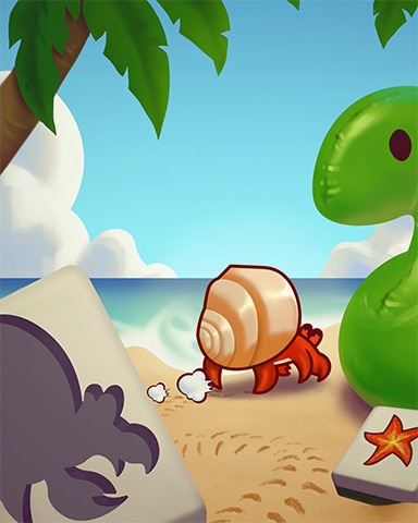 Beach Crab Badge - Mahjong Safari HD Beach Crab Badge - Mahjong Safari HD