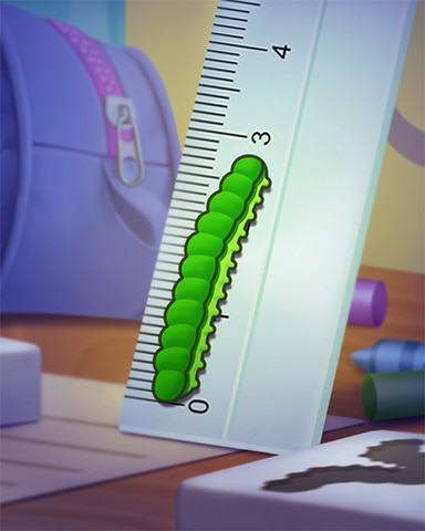 Three Inch Worm Badge - Mahjong Safari HD Three Inch Worm Badge - Mahjong Safari HD