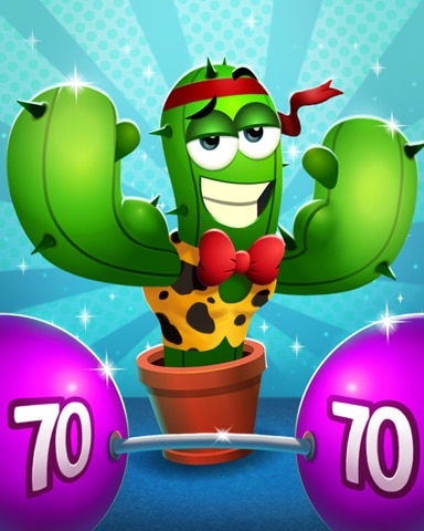 Swole Saguaro Badge - Poppit! Bingo Swole Saguaro Badge - Poppit! Bingo