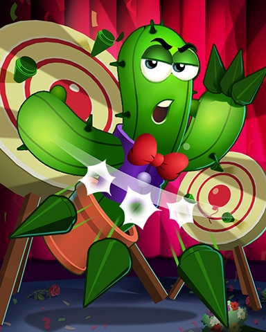 Cactus Cannoneer Badge - Poppit! Bingo