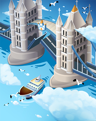 London Bridge Badge - Postcards From Britain London Bridge Badge - Postcards From Britain