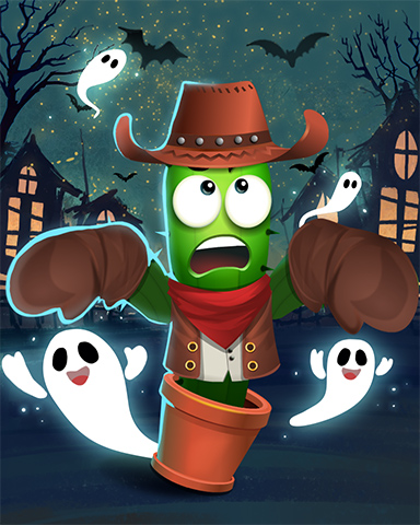 Ghostly Ghost Town Badge - Canasta Ghostly Ghost Town Badge - Canasta