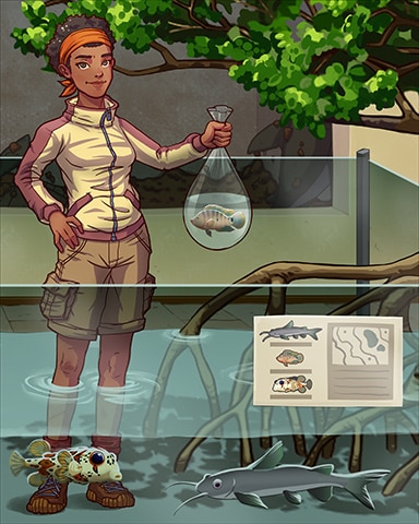 New In The Mangrove Badge - Quinn's Aquarium