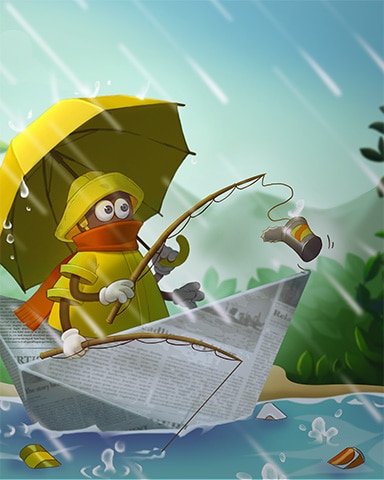 Octavia Fishing Badge - Rainy Day Spider Solitaire HD