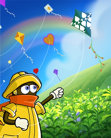 Octavia Flying A Kite Badge - Rainy Day Spider Solitaire HD