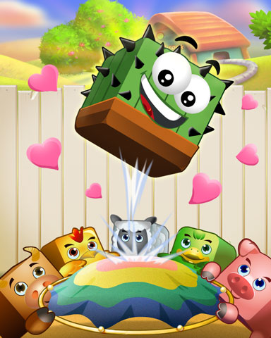 Bouncing Cactus Badge - Stack'em HD Bouncing Cactus Badge - Stack'em HD