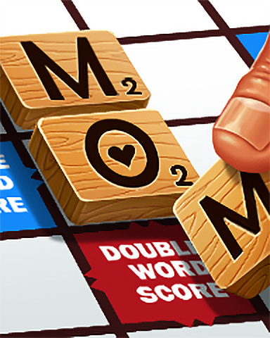Mom's The Word Badge - SCRABBLE Mom's The Word Badge - SCRABBLE