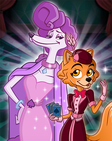 Fifi And Biscuit Badge - Spades HD Fifi And Biscuit Badge - Spades HD