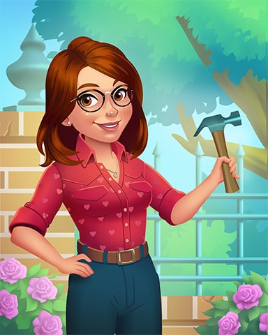 Hammerin' Alice Badge - Solitaire Home Story