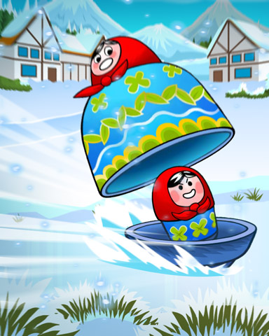 Snow Dolls Badge - Trizzle Snow Dolls Badge - Trizzle