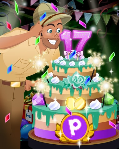 Tex's Party Cake Badge - Tri-Peaks Solitaire HD Tex's Party Cake Badge - Tri-Peaks Solitaire HD