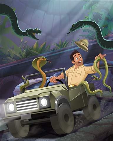 Driving Snakes Badge - Tri-Peaks Solitaire HD