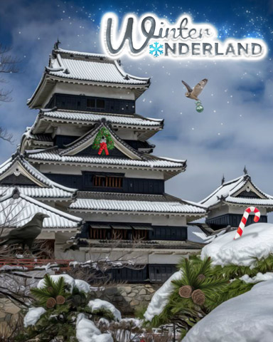 Japanese Castle Badge - Winter Wonderland Japanese Castle Badge - Winter Wonderland