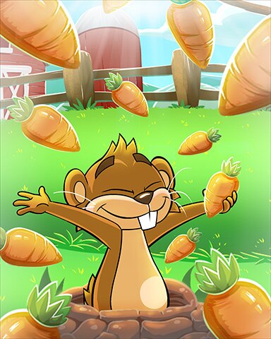 Carrot Rain Badge - Word Whomp HD Carrot Rain Badge - Word Whomp HD
