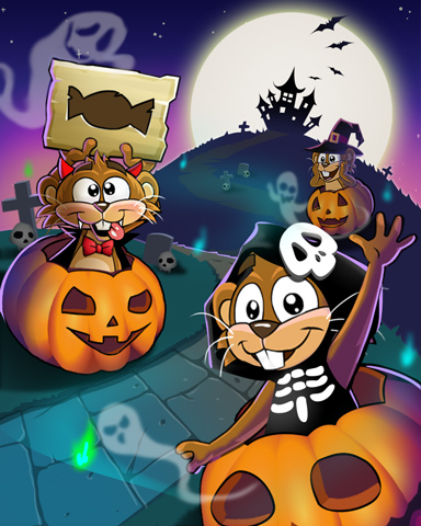 Ghosts 'n' Gophers Badge - Word Whomp HD Ghosts 'n' Gophers Badge - Word Whomp HD