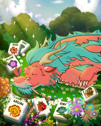 Sleeping Dragon Badge - Mahjong Garden HD Sleeping Dragon Badge - Mahjong Garden HD