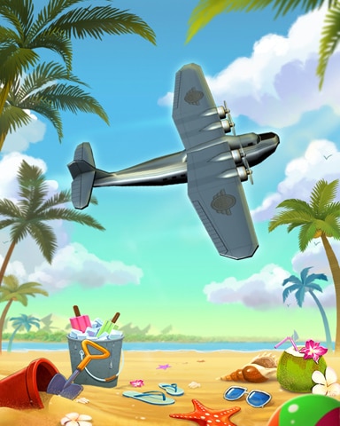 Beach Flyover Badge - World Class Solitaire HD Beach Flyover Badge - World Class Solitaire HD