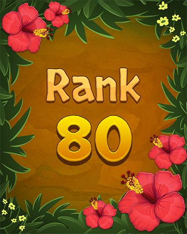 Rank 80 Badge - Mahjong Sanctuary Rank 80 Badge - Mahjong Sanctuary